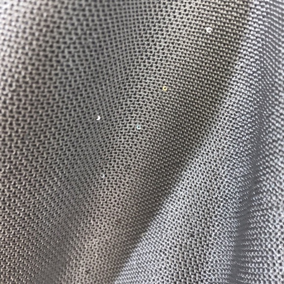 WHBM Silver Swoop Neck Blouse With Sequins - Picture 5 of 7